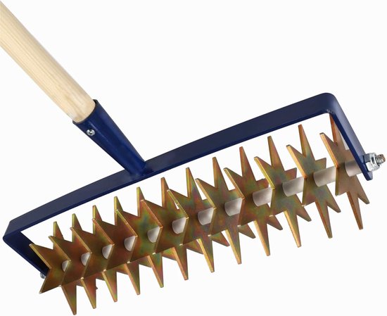 Tuinfrees met steel - Rolcultivator kruimelaar - Bodem losmaken - 12 sterren cultivator - 166 cm lengte