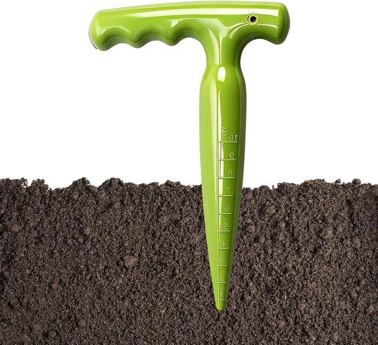 Tuingereedschap - Bloembollenplanter - Gaten Boren - Ergonomisch Ontwerp - 17 cm - Lichtgroen