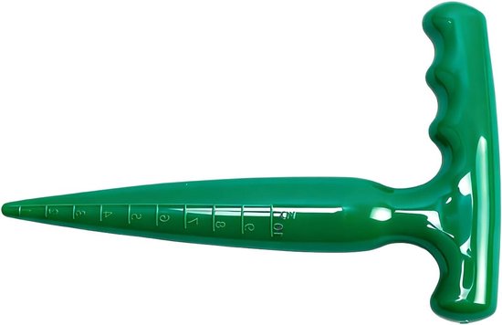 Tuingereedschap Dibbler - Plantgatgraver - Eenvoudig Planten - Ergonomische Grip - 17 cm - Donkergroen
