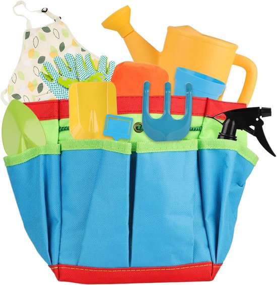Tuingereedschap Kinderen - Tuinset Spelen - Buiten Activiteiten - 11 Delige Set - 26 x 20 x 12 cm