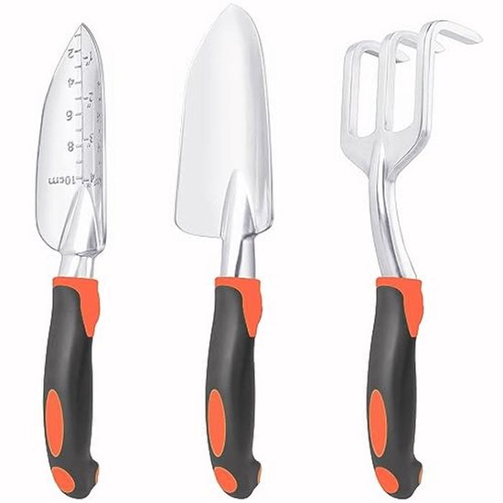 Tuingereedschap Set - 3 Stuks Heavy Duty met Ergonomische Handgrepen voor Tuinieren