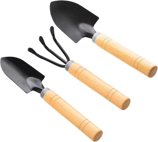 Tuingereedschap Set - Handgereedschap - Kleine Tuinprojecten - Mangaanstaal Constructie - 3 Delig - Metaal