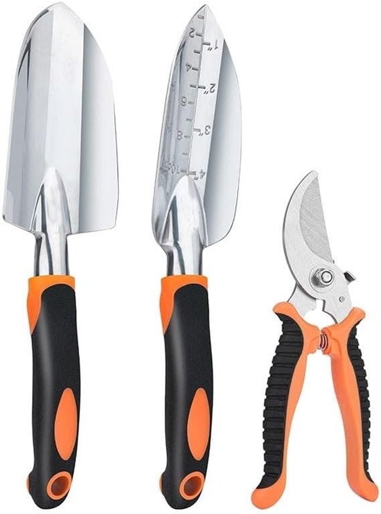 Tuingereedschap Set - Handgereedschap Tuin - Buiten Klussen - Roestvrij Staal - 4-Delig - Geel