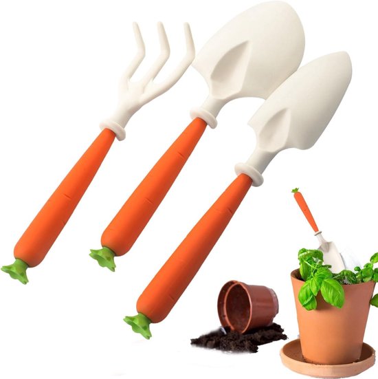 Tuingereedschap Set - Kinder Schep Hark - Buiten Spelen - Betrokken Handvatontwerp - 32 cm - Meerdere kleuren