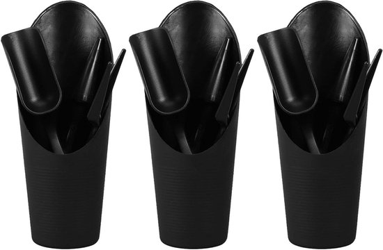 Tuingereedschap Set - Mini Planten Tools - Verplanten Kamerplanten - Ergonomisch Comfort - 15.7 cm Lengte - Zwart