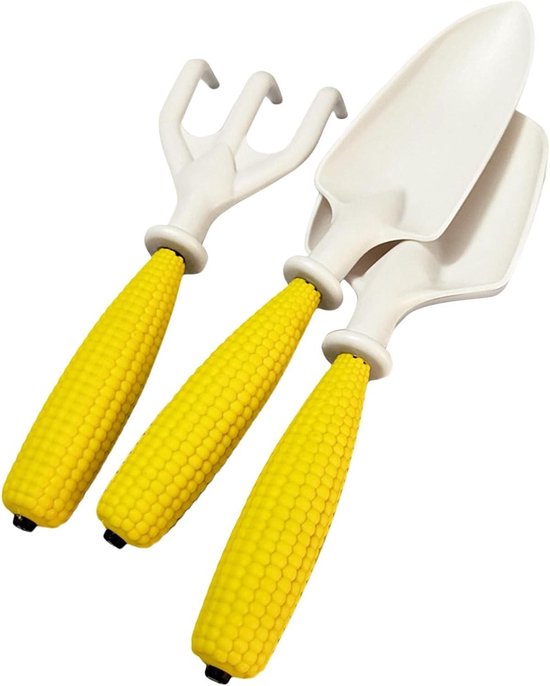 Tuingereedschap Set - Mini Schep Hark - Kinderen Buiten Spelen - Speciaal Voor Kleine Handen - 3 Delig - Vrolijke Kleuren
