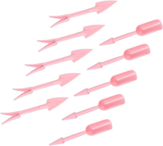 Tuingereedschap Set - Overplantingsharkjes - Planten Verpotten - Multifunctioneel Gebruik - 10 Stuks - Roze