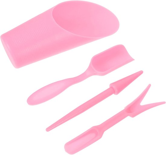 Tuingereedschap Set - Planten Hulpstukken - Kleine Planten Verpotten - Kunststof Materiaal - 158 cm Lengte - Roze