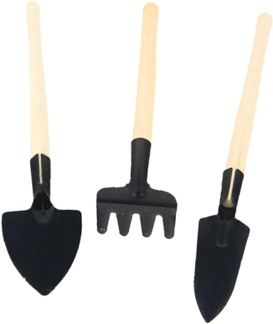 Tuingereedschap Set - Planten Kit - Tuinieren - Mini Set - 22 cm - Bruin
