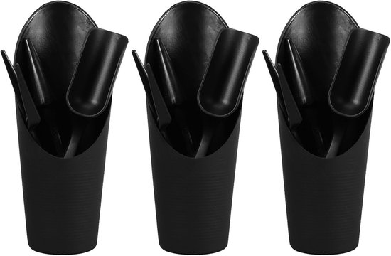Tuingereedschap Set - Planten Schepje - Kamerplanten Verzorgen - Optimale Wortelbescherming - 15.7 cm - Zwart van Tuingereedschap.