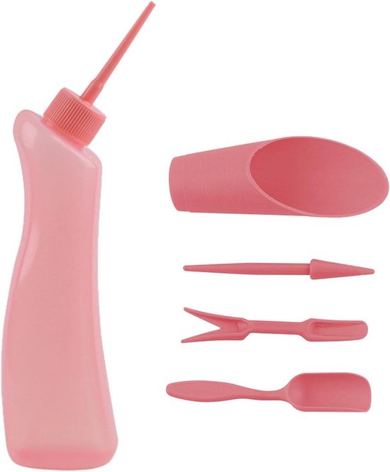 Tuingereedschap Set - Planten Verzorging - Planten Verpotten - Ergonomisch Ontwerp - 500ml Fles - Roze