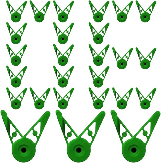 Tuingereedschap Set - Plantenclips - Planten Vormgeven - Multi-hoek Verstelbaar - 30 Stuks - Groen