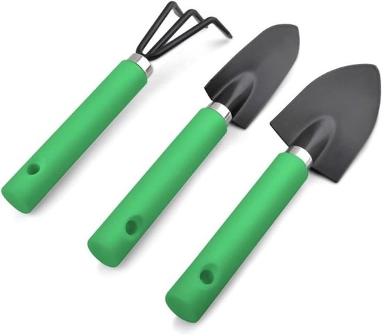 Tuingereedschap Set - Plantenverplantgereedschap - Bodem Bewerken - Houten Handvat - 3 Stuks - Niet Gespecificeerd