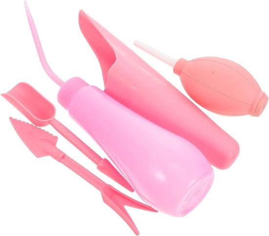 Tuingereedschap Set - Tuin Gadgets - Planten Verzorgen - Draagbaar Hulpmiddel - 22.5 x 6 x 6 cm - Roze van Tuingereedschap.