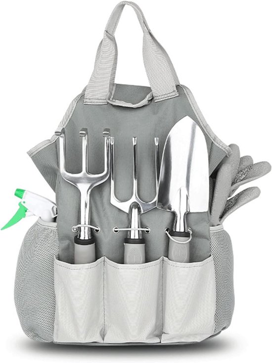 Tuingereedschap Set - Tuin Tools - Planten en Wieden - Ergonomische Handgrepen - Inclusief Tas - Diverse Kleuren
