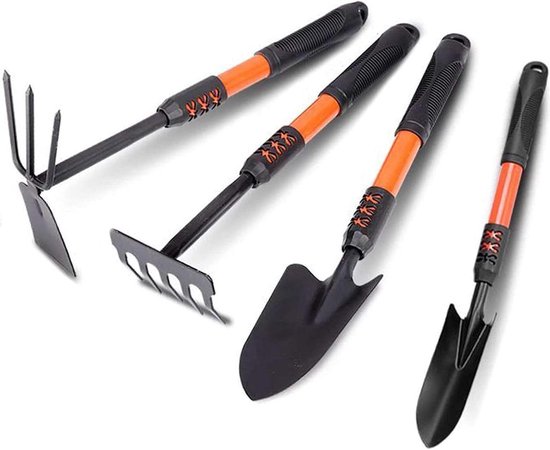 Tuingereedschap Set - Tuin Tools - Planten Verzorgen - Ergonomische Handgrepen - 3 Delig - Roestvrij Staal van Tuingereedschap.