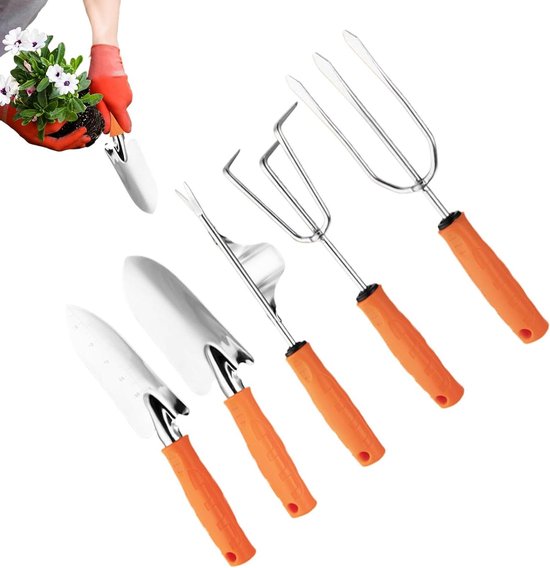 Tuingereedschap Set - Tuinbenodigdheden Handgereedschap - Grond Bewerken - Roestvrij Staal - 5 x 13 x 315 cm - Niet gespecificeerd van Merkloos	