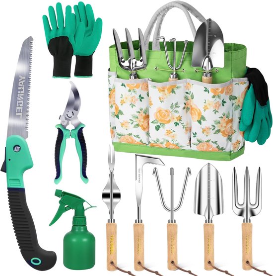 Tuingereedschap Set - Tuinbenodigdheden Handgereedschap - Klus Klaren - Roestvrij Staal - 725 Gram van Merkloos	