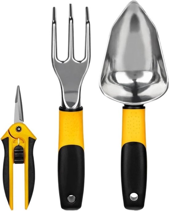 Tuingereedschap Set - Tuinbenodigdheden - Planten Verzorgen - Comfortabele Grip - 3 Delig - One Color