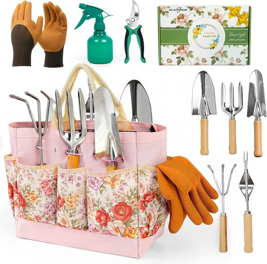 Tuingereedschap Set - Tuinbenodigdheden - Planten Verzorgen - Roestvrij Staal - 31x20x9cm