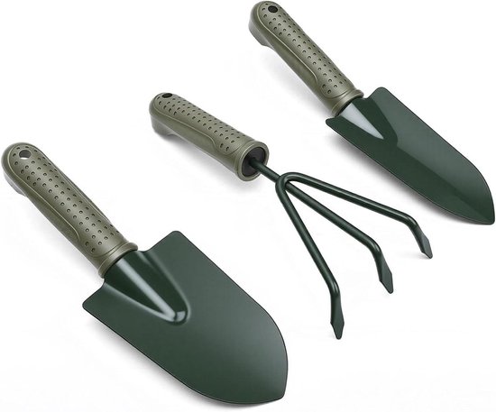 Tuingereedschap Set - Tuinieren Handgereedschap - Planten en Graven - Stevig Ijzer Materiaal - 26 x 17 x 9 cm