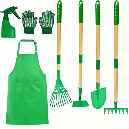 Tuingereedschap Set - Tuinieren Handgereedschap - Planten Verzorgen - 7-delig - Houten Handvatten - Niet gespecificeerd