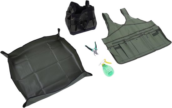 Tuingereedschap Set - Tuinieren Kit - Planten Onderhouden - Ergonomische Handgrepen - 9 Delig - Groen