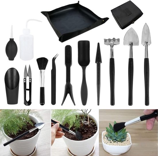 Tuingereedschapset - 15-Delige Bonsai boompje gereedschap set - Bonsai gereedschap kit - Bonsai tuingereedschap - Verzorgingsset voor bonsai bomen - Complete Kweekset - Binnen & Buiten Plantverzorging 50×50cm van Merkloos	