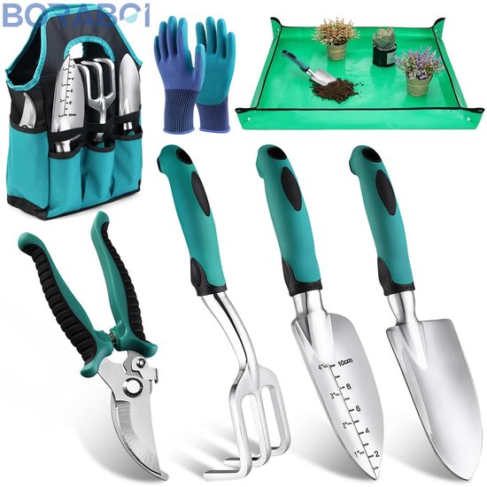 Tuingereedschapset - Compleet met Plantenmat - en Lichtgewicht - Handgereedschap voor Tuinieren van Merkloos	