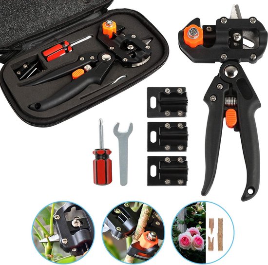 Tuingereedschapset - Enttigereedschapset - Tuinsnoeischaar schaar kniptang entgereedschap kit - Met omega-cut U-cut V-cut Ω voor plantentaktak/wijnstok/fruitbomen/bonsai van FY"/>
