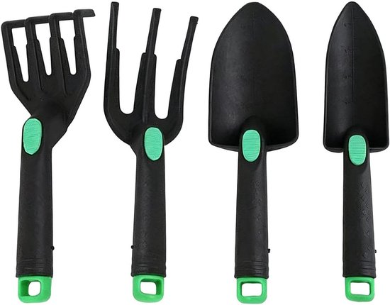 Tuingereedschapsset 4-delig - Buiten gereedschap - Grond bewerken - Ergonomische handgrepen - 30 x 16 x 10 cm - Niet gespecificeerd