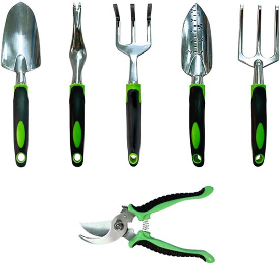 Tuingereedschapsset met handgereedschap, 6 stuks, voor kinderen en ouders van T
