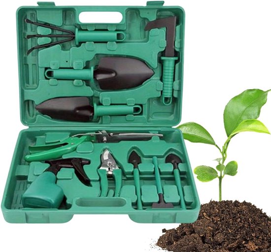 Tuingereedschapsset - Plantenhulp Tuinonderhoud - Planten Verzorgen - Robuuste Legering - 40 x 28 x 8 cm - Niet gespecificeerd