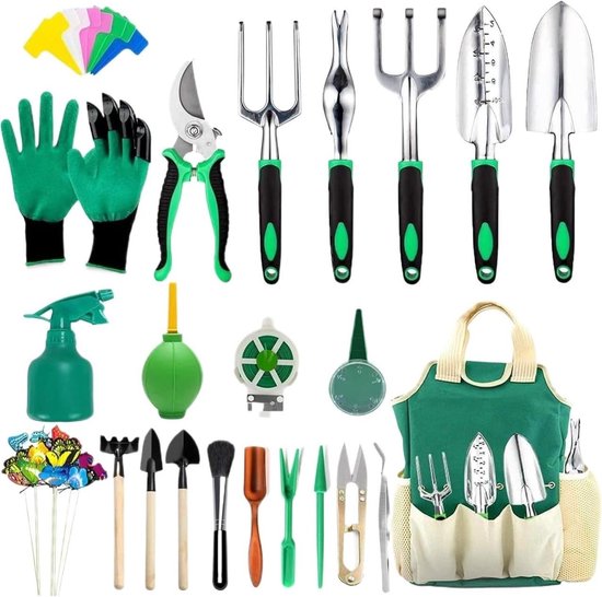 Tuingereedschapsset Roestvrijstaal - Tuinhandgereedschap Set - Planten en Onderhoud - Duurzaam Roestvrij Materiaal - 1.5 kg - One Color