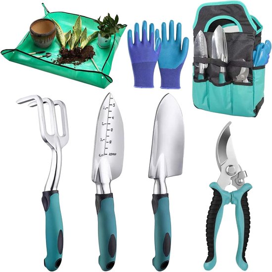 Tuingereedschapsset - Tuinhandgereedschap - Planten en Snoeien - Roestbestendig Metaal - 7 Stuks - Niet gespecificeerd