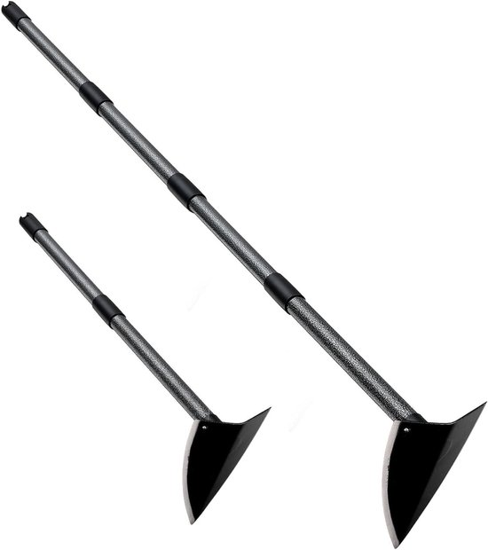 Tuinhak met lange steel - Tuinieren - Houthak - Zwaar - 152 cm - Wieden - Graven - Losmaken - Randtrekken - Robuust - Geschikt voor alle tuinklussen - Groen model. van Merkloos	