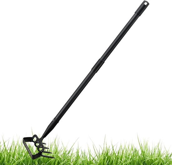 Tuinhakhark - Tuinhark schoffel - Tuinieren wieden - Verstelbare steel - 160 cm - Zilver