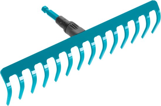 Tuinhark 36 cm – Gardena Combisystem Hark – 14 Tanden – Voor Harken, Wieden en Grond Losmaken
