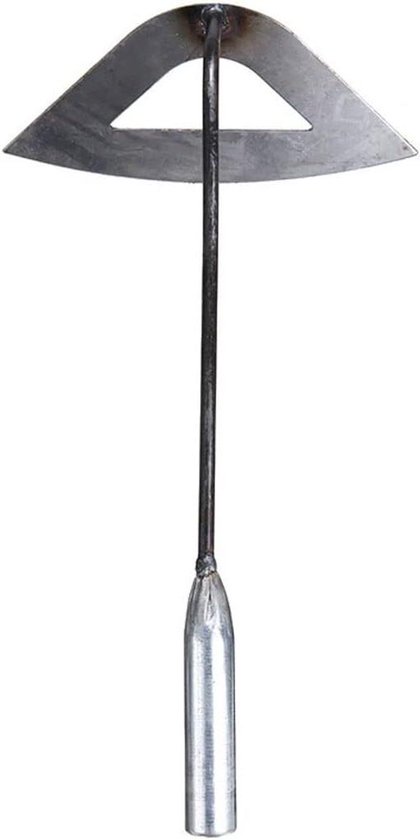 Tuinhark Bladhark - Schoffel Tuingereedschap - Onkruid Wieden - Holle Constructie - 32x16x7.3 cm - Roestvrijstaal