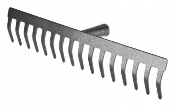 Tuinhark metaal 16-tands 38 cm van Merkloos	