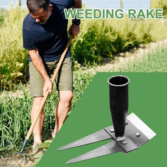 Tuinhark - Onkruidverwijderaar - Tuinonderhoud - Wortelverwijdering - 20 cm breed - Metaal van Merkloos	