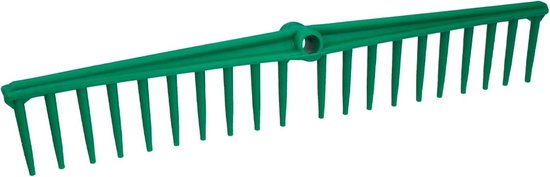 Tuinhark van polypropyleen 20 tanden 63 cm olijfhark bladbezem