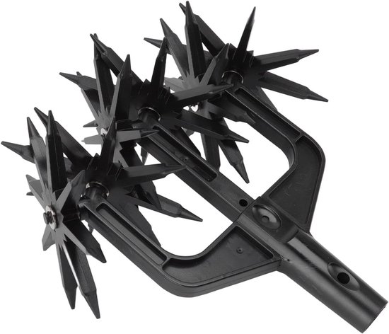 Tuinhark, verstelbare roterende cultivator, aangepaste breedte, planten rondom grond of planten, handmatige cultivator, tuingrondverticuteermachine, lichtgewicht, handmatige cultivatorhark voor de tuin van Merkloos	