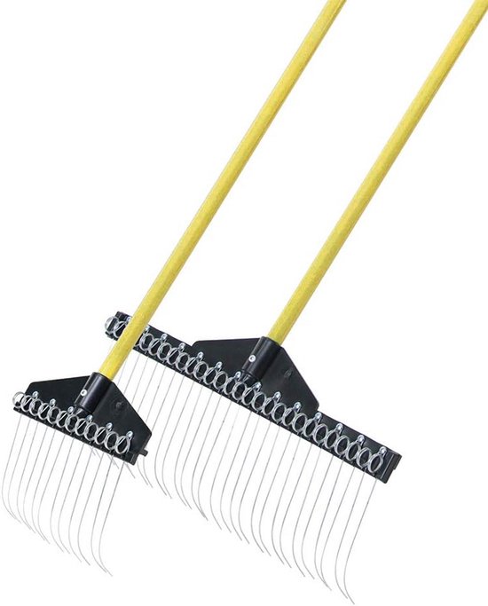 Tuinhark voor Bladeren en Vuil - Flexibele Hark voor Opruimen Onder Struiken