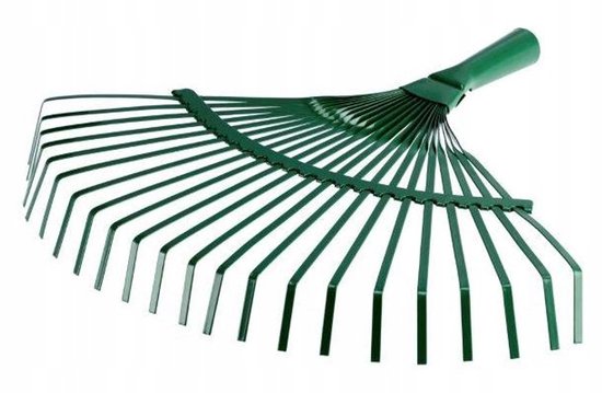 Tuinhark voor gras en bladeren metaal 43 cm van Merkloos	