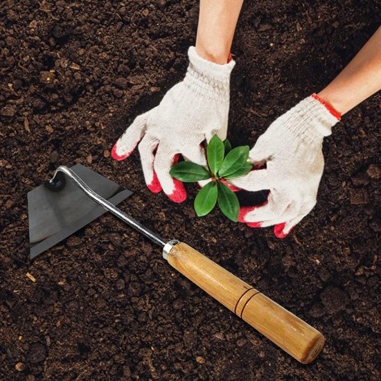 Tuinhark - Wiedeg Hark - Onkruid Verwijderen - Lange Handgreep - Niet Gespecificeerd - Hout