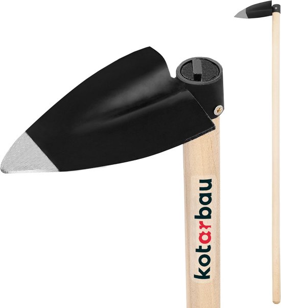 Tuinharke met Houten Steel voor Tuinonderhoud en Onkruid Verwijderen van Merkloos	