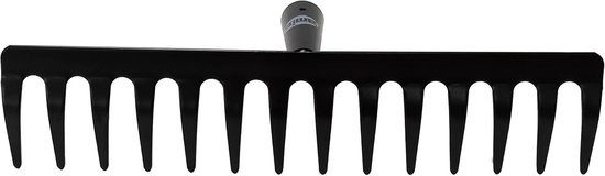 Tuinharkjes klein - Zwart - 25 x 8 x 10 cm - Metalen hark met 10 tanden - Voor tuin en grondbewerking