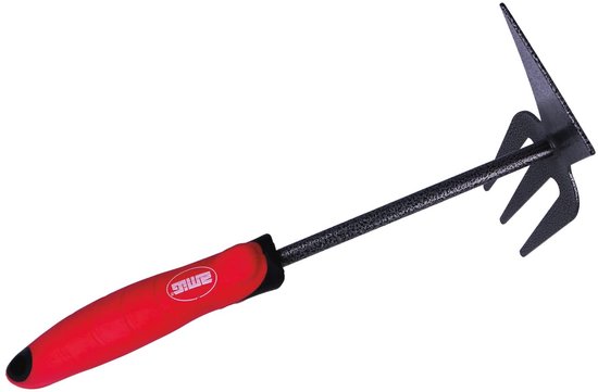 Tuinieren Vork Set met ABS-handvat en Stalen Behuizing - 33 cm - Rood-Zwart van Merkloos	