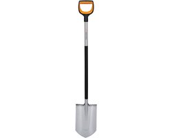 Tuiniersspade Spits - Stevige Spade - Harde Grond Bewerken - Versterkt Boriumstaal Blad - 120 cm Lengte - Zwart Oranje van Merkloos	